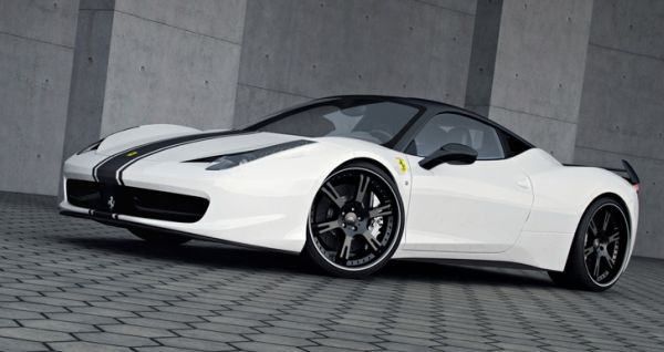 White Color Ferrari 458 Italia