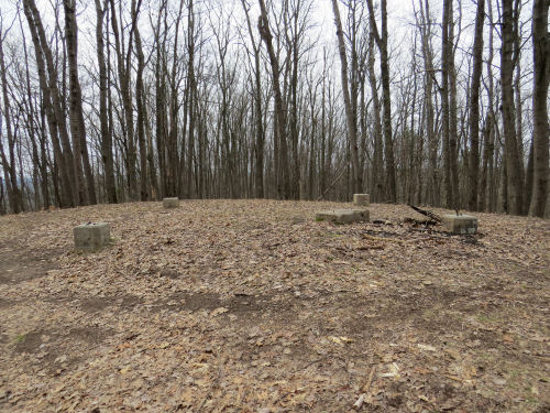 Red Bridge Fire Tower foundations