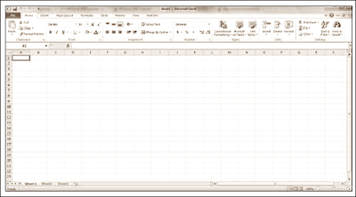 meluncurkan aplikasi Microsoft Excel 