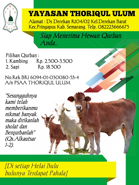 YAYASAN PANTI ASUHAN DAN PONDOK PESANTREN THORIQUL ULUM MENERIMA DAN MENYALURKAN HEWAN QURBAN