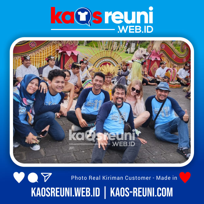 Anniversary 11 in Bali - Testimoni Pelanggan Kaos Reuni Gathering