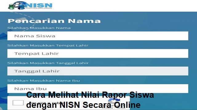 Cara Melihat Nilai Rapor Siswa dengan NISN