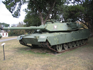 Tank on display