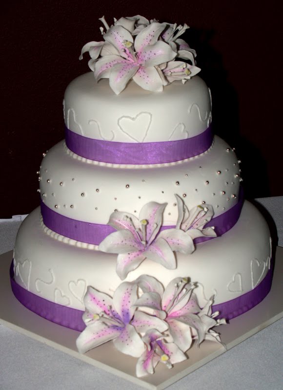 Purple Wedding Cakes Picture Purple Wedding Cakes Pcture