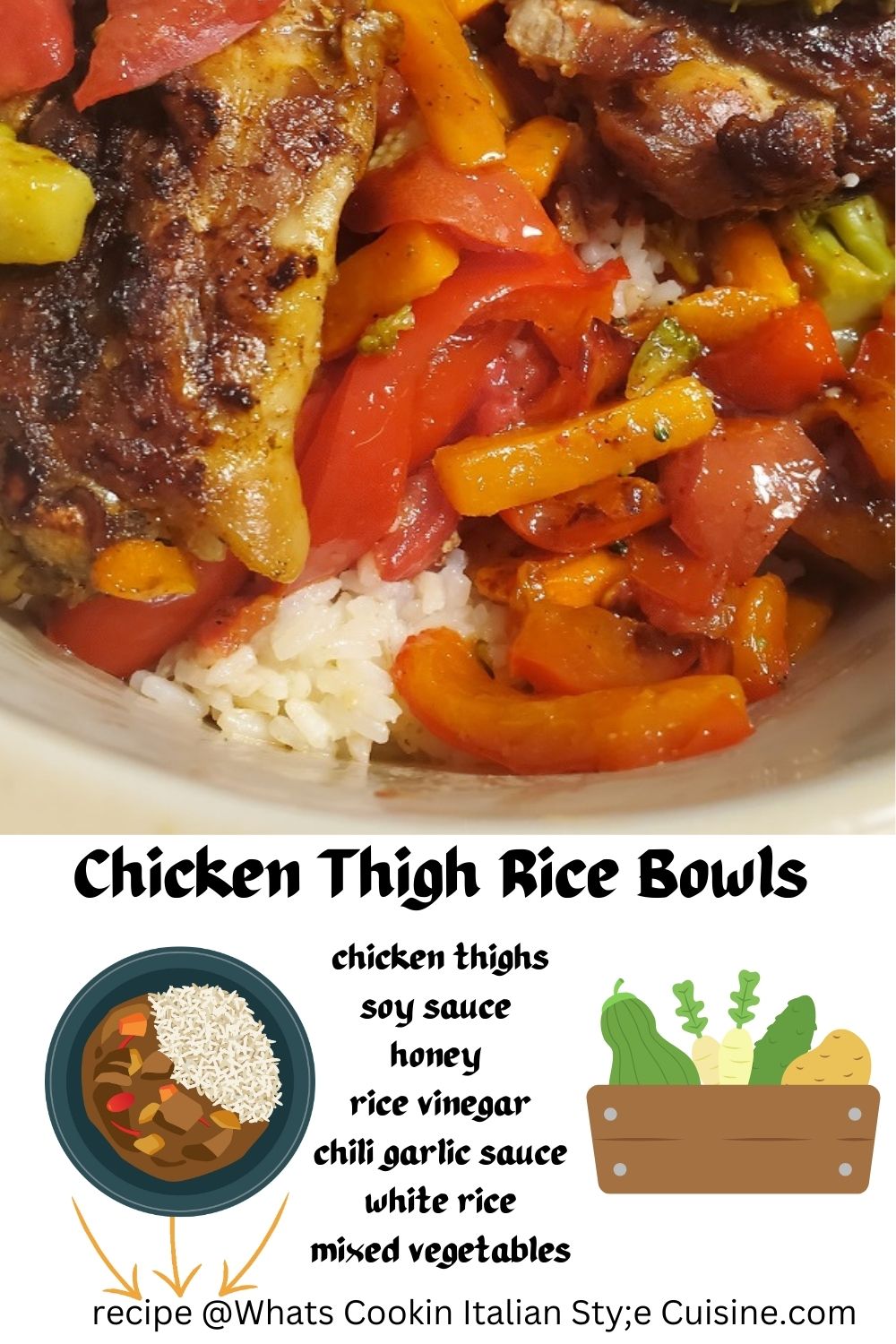 pin for later chicken rice bowls
