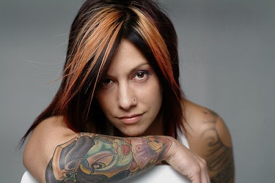 Piercing woman tattoo