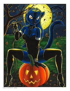 Halloween Cat Postcards