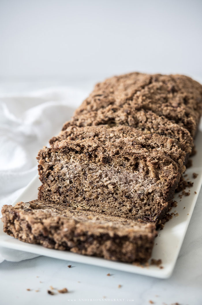 Banana Bread with Streusel Topping Recipe for Breakfast ...