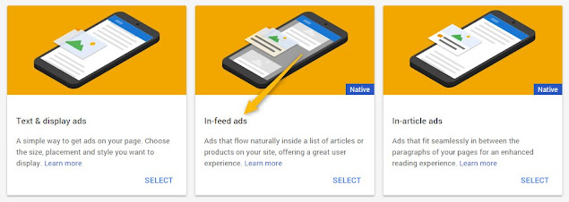Cara Memasang In-Feed Ads Google AdSense Di Blog