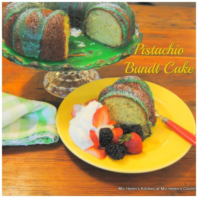 Pistachio Bundt Cake at Miz Helen's Country Cottage