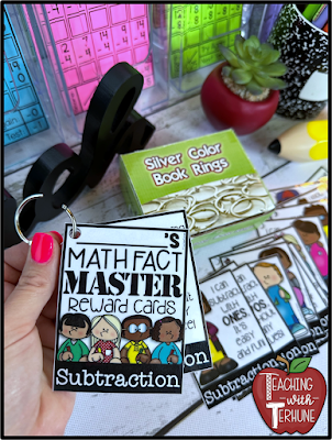 Math Fact Reward Tags