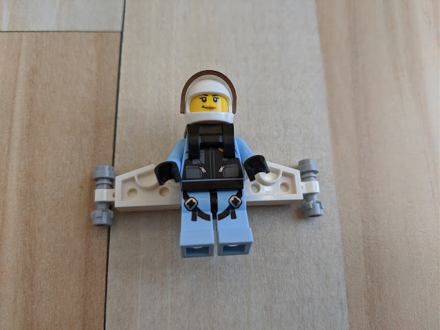 Cop Minifigure wearing the jetpack