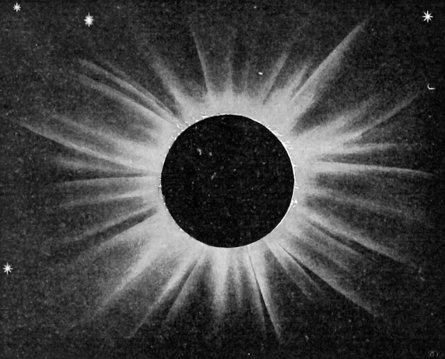 Vintage photo of a lunar eclipse from The Book of Knowledge Vol. 6