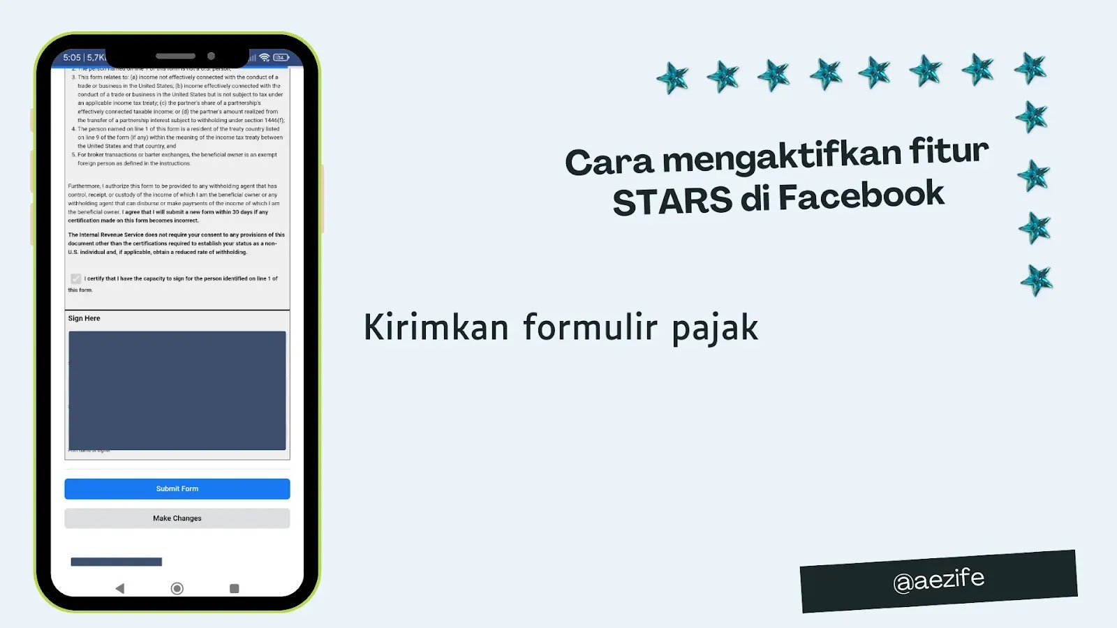 Cara Mengaktifkan Fitur Stars di Facebook by @aezife