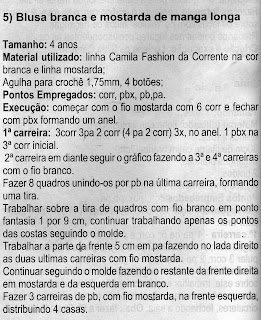 RECEITA DE BLUSINHA EM CROCHÊ PARA CRIANÇAS PASSO A PASSO