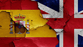banderas inglesa y española