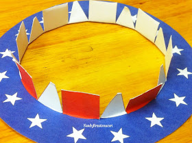 Make a hat for Uncle Sam's patriotic Sparkler holder