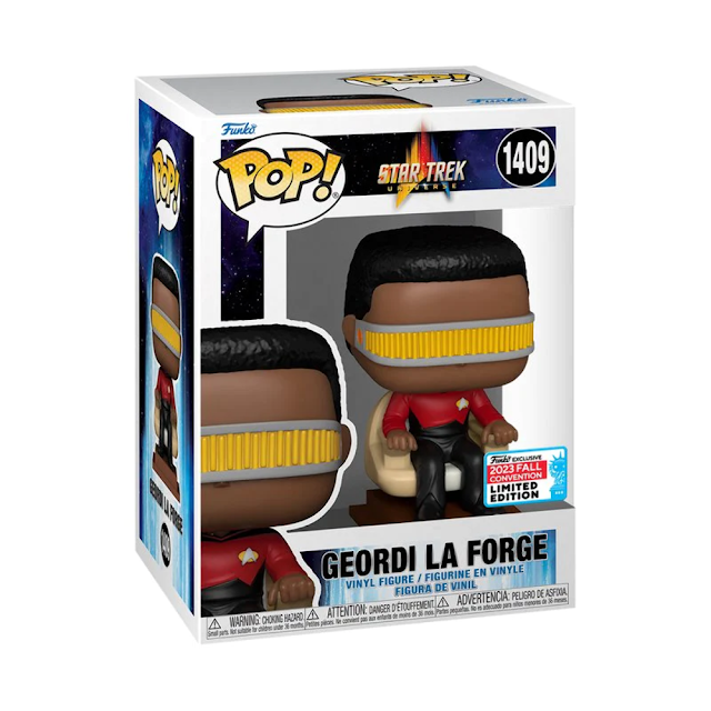 Funko NYCC 2023 Exclusive with FYE: Pop Television: Geordi La Forge in the Captain's Chair Funko Pop! NYCC 2023 Shared Exclusive with FYE: Geordi La Forge, Star Trek: The Next Generation (1409)