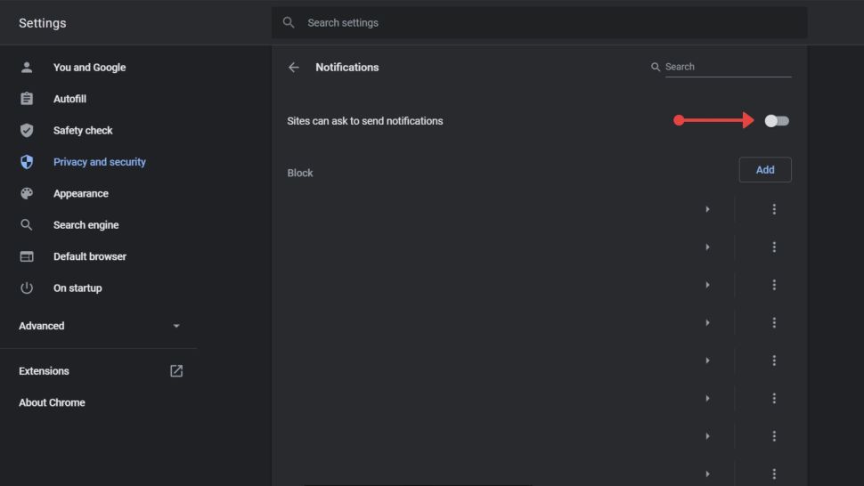 How to block website asking for notifications on Chrome desktop