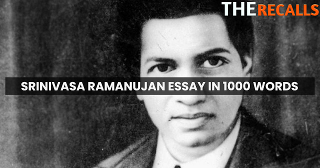 Srinivasa Ramanujan Essay