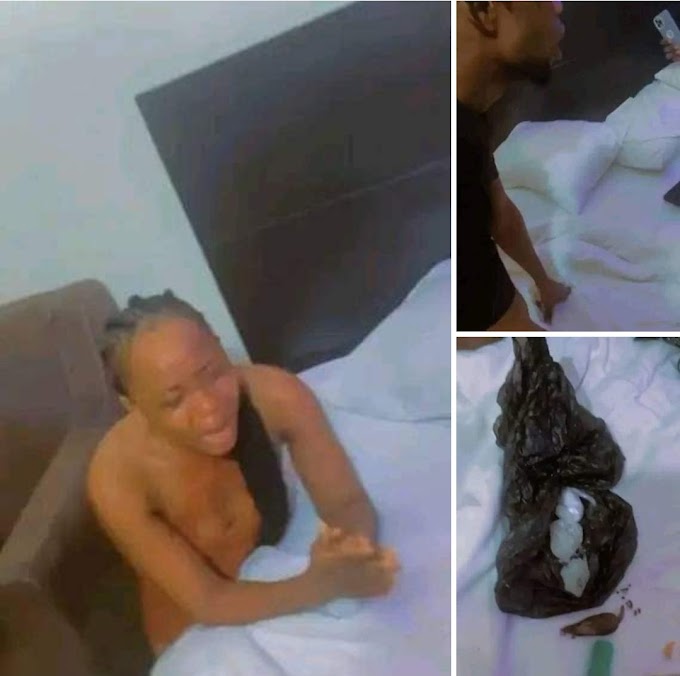 Port Harcourt s@x worker cought with charm in a hotel room
