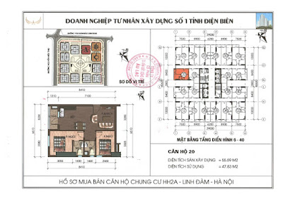 thiết kế căn 20 chung cư hh2a linh đàm