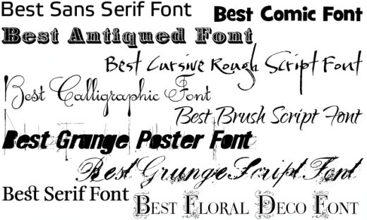 Gallery tattoo font