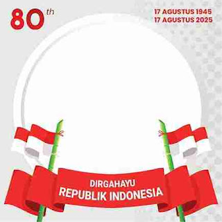Twibbon HUT RI 80 Download Gratis