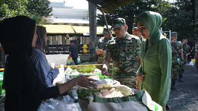 Bazar TNI Sembako Murah Sambut Hari Raya Idul Fitri 1445 H di Kodam III/ Siliwangi