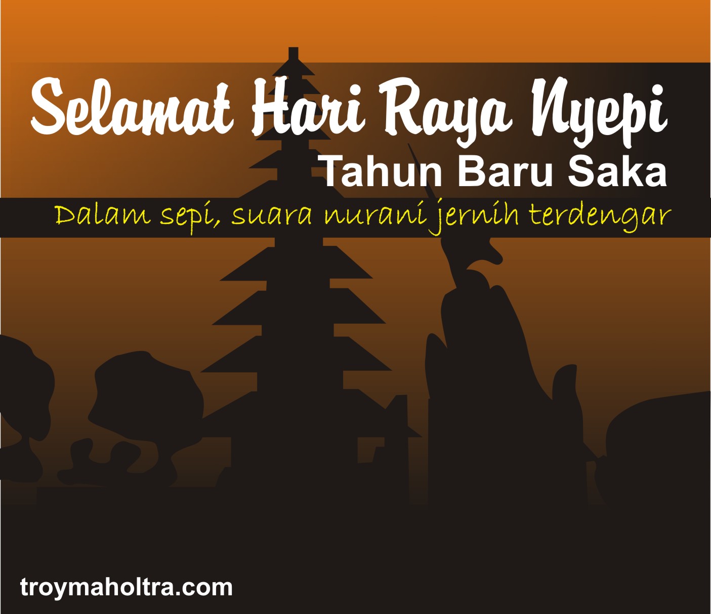 Meme Gambar Ucapan Slamat Hari Raya Nyepi Tahun Baru Saka 2018