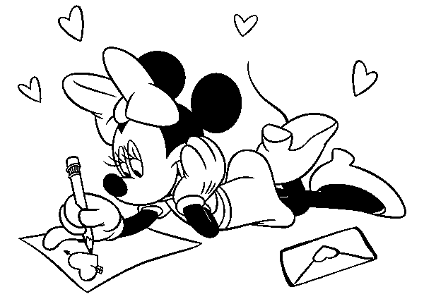 Minnie Mouse Coloring Page