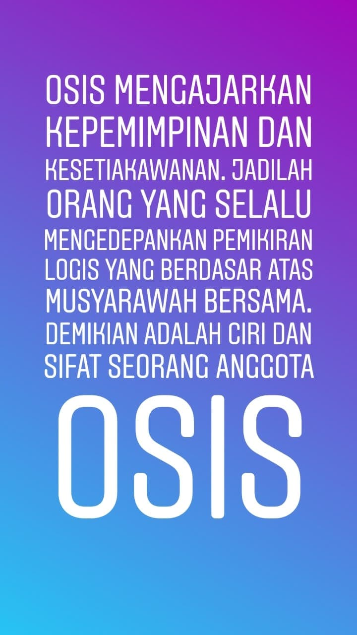 Kumpulan Kata Bijak Osis Untuk Status Dan Caption Kosngosan