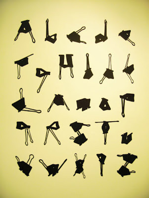 paperclip, graffiti alphabets