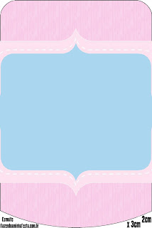 Pink and Light Blue: Free Printable Candy Bar Labels.