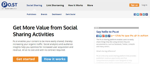 Social Sharing - Po.st