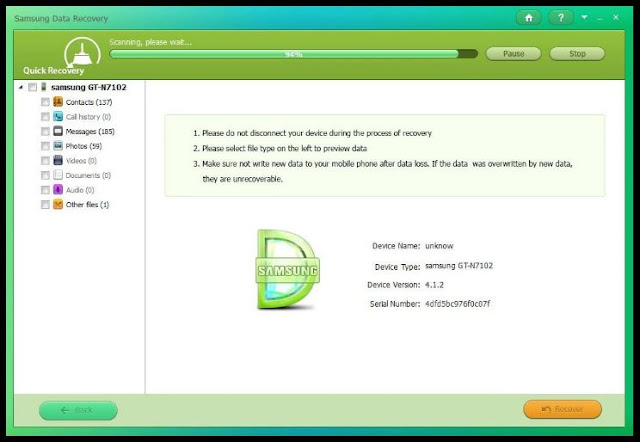 Samsung Recovery Data 