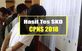 Hasil tes skd cpns 2018