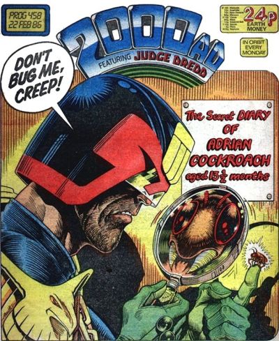 2000 AD  Prog 458, Judge Dredd