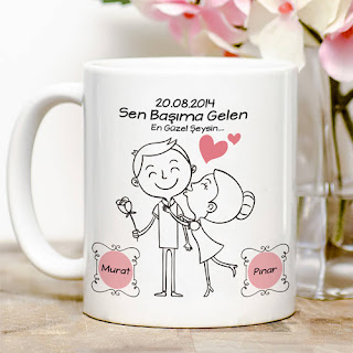 sevgiliye hediye kupa bardak