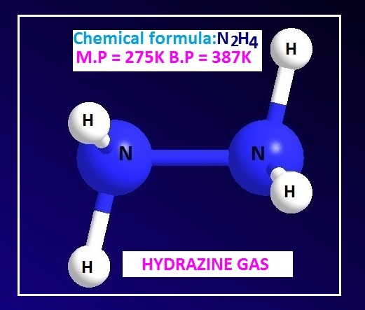 What is hydrazine (NH2-NH2) gas?