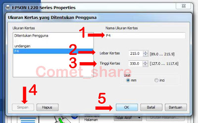 Begini Cara Menambahkan Ukuran Kertas F4 Di Printer EPSON