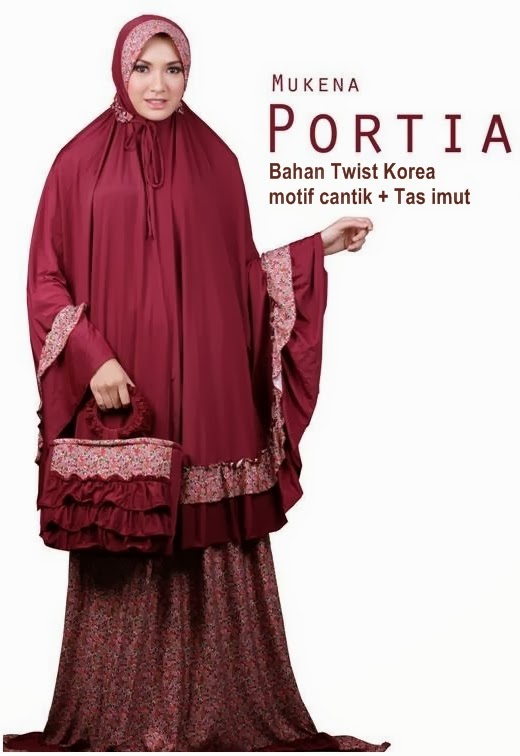  Mukena Cantik  Portia II Online Mall Pakaian Indonesia