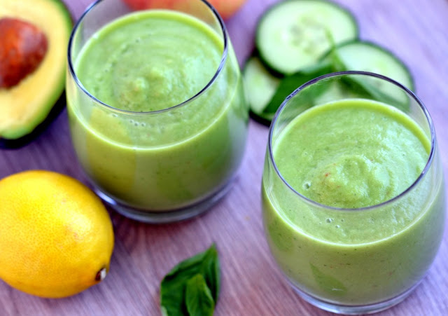 Apple, Avocado & Basil Smoothie (with iNVO Coconut Water)