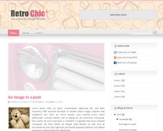 Retro Chic Blogger Template