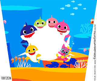 Fiesta de Baby Shark: Etiquetas para Candy Bar para Imprimir Gratis. 