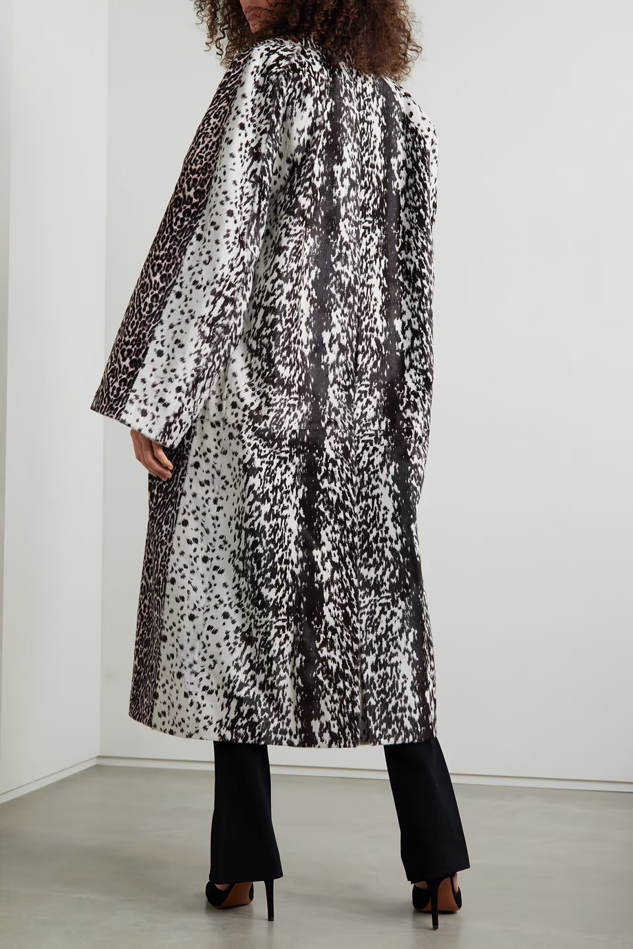 ALAÏA Leopard-print Calf Hair Coat