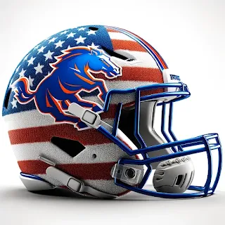 Boise State Broncos Patriotic Concept Helmet