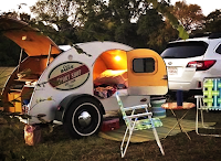 Teardrop or tiny trailer owners choose simplicity and cost when camping.