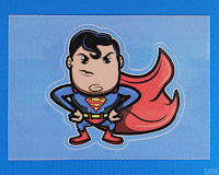 2014 Cryptozoic - DC Epic Battles - Bam! T-08 - Superman Sticker