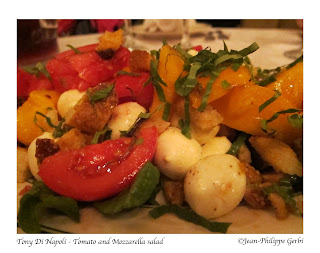 Image of Tomato and mozzarella salad at Tony Di Napoli in Times Square NYC, New York